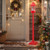 5.3 Feet Musical Christmas Street Lamp with Blowing Snow and LED Lights-Red B593-CM25286