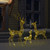  Acrylic Reindeer Family Christmas Decoration 300 LED Warm White A949-329793