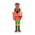 5 FT Lighted Christmas Nutcracker with Glitter Sword for Outdoor - Color: Multicolor - Size: 5 FT D681-CM25180US