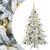  Artificial Hinged Christmas Tree White 70.87 in PVC and Steel A949-3397715