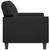  2-Seater Sofa Black 47.2" Faux Leather A949-359412