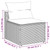  Patio Sofas Armless with Cushions 2 pcs Black Poly Rattan A949-365832