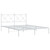  Metal Bed Frame without Mattress with Headboard White 59.1"x78.7 A949-376553