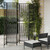  Room Divider 6 Panels Black Poly Rattan A949-365400