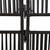  Room Divider 6 Panels Black Poly Rattan A949-365400