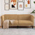  Sofa 2-Seater Brown Faux Suede Leather A949-372584