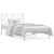  Metal Bed Frame without Mattress with Headboard White 39.4"x78.7 A949-374285