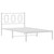  Metal Bed Frame without Mattress with Headboard White 39.4"x78.7 A949-374285