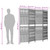  Room Divider 4 Panels Gray Poly Rattan A949-365378