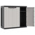  Outdoor Storage Cabinet Gray and Black 38.2"x14.6"x33.5" PP A949-364202