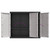  Outdoor Storage Cabinet Gray and Black 38.2"x14.6"x33.5" PP A949-364202