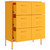  Drawer Cabinet Mustard Yellow 31.5"x13.8"x40" Steel A949-336146