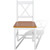 Dining Chairs 6 pcs White Pinewood A949-271497