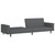  2-Seater Sofa Bed Dark Gray Velvet A949-375938
