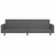  2-Seater Sofa Bed Dark Gray Velvet A949-375938