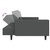  2-Seater Sofa Bed Dark Gray Velvet A949-375938