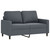  2 Piece Sofa Set with Cushions Dark Gray Velvet A949-3201517