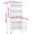  Industrial Bookshelf White 31.5"x12.6"x70.9" Steel A949-339632