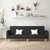  2-Seater Sofa Bed Black Fabric A949-375786