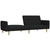  2-Seater Sofa Bed Black Fabric A949-375786