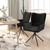  Swivel Dining Chairs 2 pcs Black Velvet A949-344815