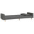  2-Seater Sofa Bed with Two Pillows Dark Gray Fabric A949-375900