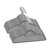  50 pcs Clothes Hanger Set Anti-slip Gray Velvet A949-289918