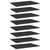  Bookshelf Boards 8 pcs High Gloss Black 23.6"x15.7"x0.6" Engineered Wood A949-805263