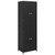  Garden Storage Cabinet Black 23.2"x15.7"x70.9" Poly Rattan A949-319872