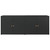  Garden Storage Cabinet Black 78.0x21.9x31.5" Poly Rattan A949-319870