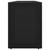  Garden Storage Cabinet Black 78.0x21.9x31.5" Poly Rattan A949-319870