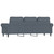  3-Seater Sofa Dark Gray 70.9" Velvet A949-359540