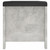  Storage Box with Cushion Concrete Grey 105x40x45 cm A949-3279330