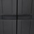  Outdoor Storage Cabinet Black 38.2"x14.6"x65" PP A949-364208