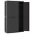  Outdoor Storage Cabinet Black 38.2"x14.6"x65" PP A949-364208
