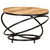  Coffee Table Black 23.6"x23.6"x15.7" Solid Rough Mango Wood A949-321935