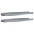  Picture Frame Ledge Shelves 2 pcs Gray 15.7"x3.5"x1.2" MDF A949-323934