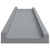  Picture Frame Ledge Shelves 2 pcs Gray 15.7"x3.5"x1.2" MDF A949-323934