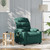  Massage Recliner Chair Dark Green Fabric A949-374162