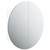  Bathroom Cabinet with Round Mirror&LED White 18.5"x18.5"x6.9 A949-345583