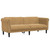  Sofa 3-Seater Brown Faux Suede Leather A949-372594