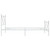  Metal Bed Frame without Mattress with Footboard White 39.4"x78.7 A949-376564