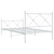  Metal Bed Frame without Mattress with Footboard White 39.4"x78.7 A949-376564