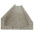  Wall Shelves 2 pcs Concrete Gray 31.5"x3.5"x1.2 A949-326701