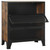  Storage Cabinet Rustic Brown 28.3"x14.2"x32.3" Metal and MDF A949-335911