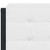  Headboard Cushion "Zadar" White and Black 53.9" Faux Leather A949-374858