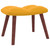  Rocking Chair with a Stool Mustard Yellow Velvet A949-328157