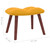  Rocking Chair with a Stool Mustard Yellow Velvet A949-328157