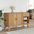  Sideboard OLDEN Brown 44.9"x16.9"x28.9" Solid Wood Pine A949-358606
