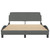  Bed Frame "Dover" Dark Gray 53.9"x74.8" Fabric A949-3207668